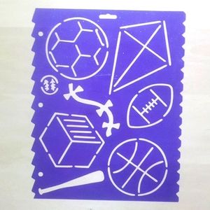 3/$15 VTG Stencil Binder Page Outdoor Fun